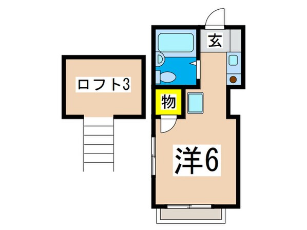 モンステラ港南Ｂの物件間取画像